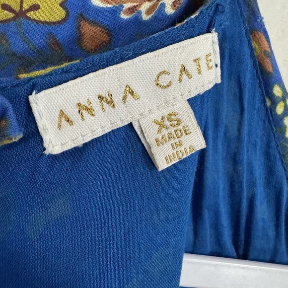 Anna Cate Boho Floral Print Maxi Dress Size XS Halter Feminine Festival Resort - Picture 10 of 16